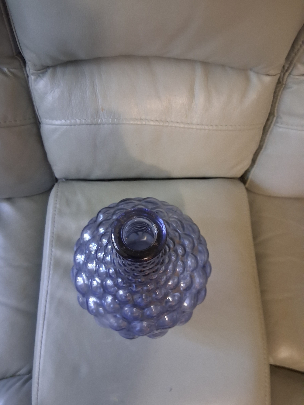 Vintage Empoli Italian "Genie Bottle" Hobnail Vase - Picture 7 of 11